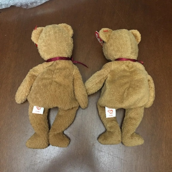Vintage ty beanie babies Retired curly bears - Picture 8 of 8